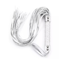 LEATHER FLOGGER - SILVER